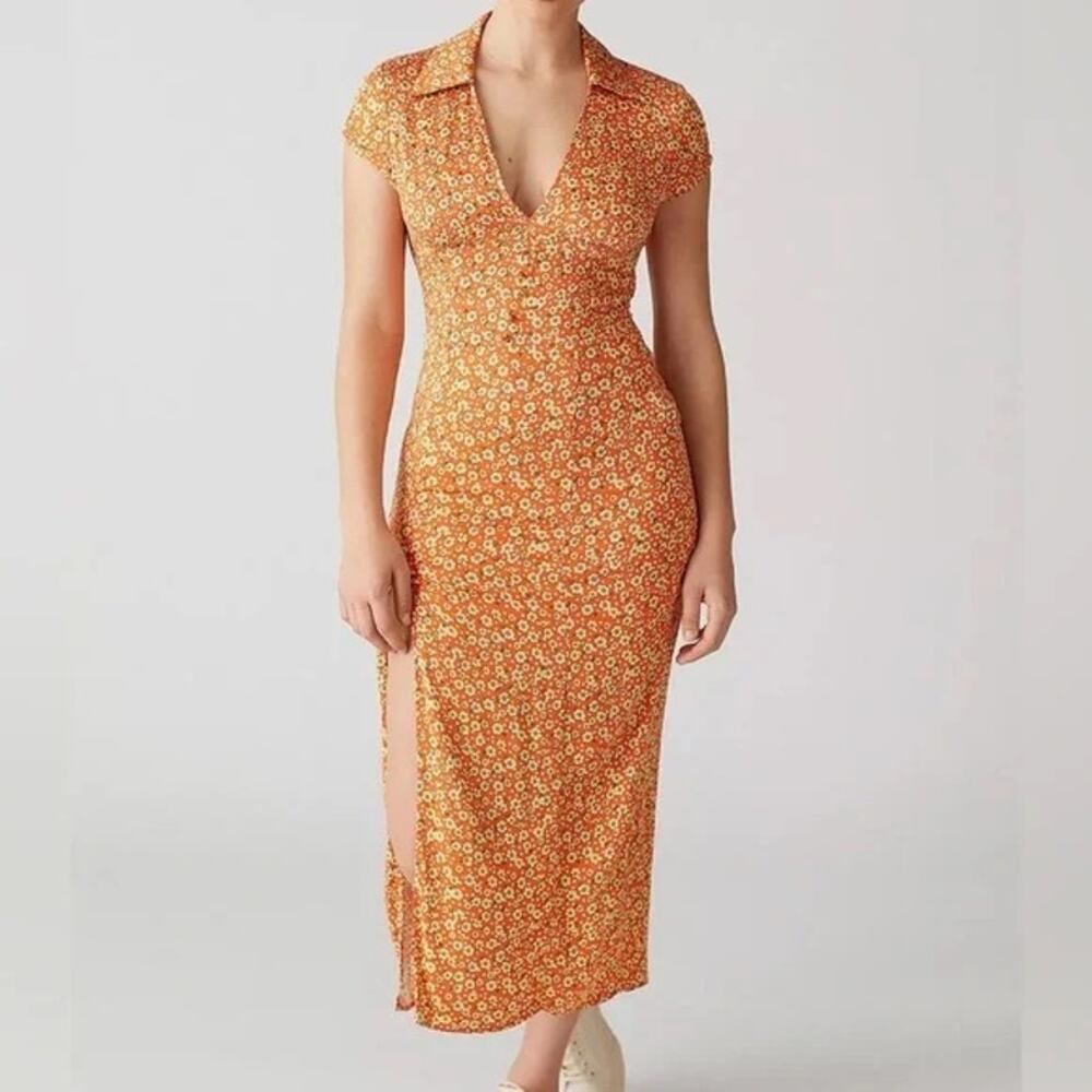 Urban Outfitters Chantelle Retro Midi Dress Size S​